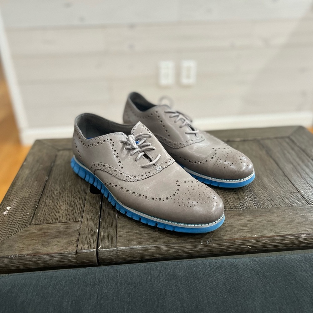 Cole Haan ZeroGrand, gray leather, size 10 1/2